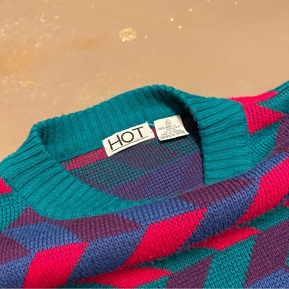 Vintage Aztec Knit Sweater - Picture 2 of 2